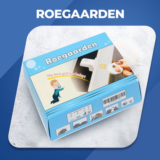 Roegaarden Kindersicherung Schränke - Schranksicherheit für Kinder - Kindersicherung Magnet - 4 Stück