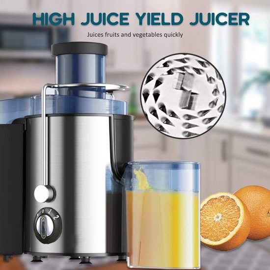 Fuegobird Schnellentsafter - Edelstahl - 400Watt - Schwarz