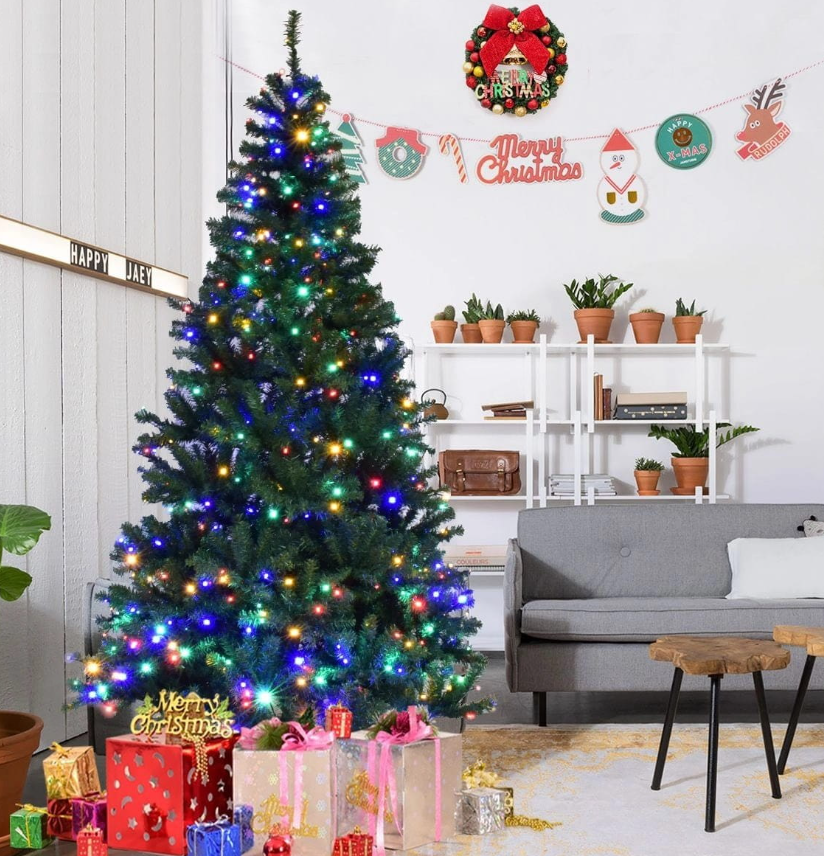 Coast Künstlicher Weihnachtsbaum mit LED-Lichtern - 210 cm - Grün - Ø 115 cm