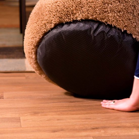 Peaceful Pooch L – flauschiges Hundebett – 94 cm Durchmesser – zusammenklappbar – in verschiedenen Größen erhältlich. Katzenbett – waschbar – herausnehmbare Füllung – entspannt Gelenke und Muskeln – rutschfester Noppenboden
