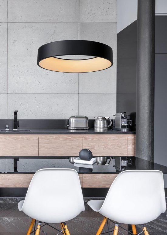 Lucide TALOWE LED - Hängeleuchte - Ø 60 cm - LED Dimmbar - 1x39W 3000K - Schwarz