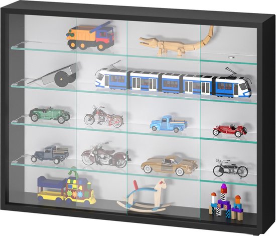 Vitrine stehend Hängevitrine - Schiebetüren - 75 x 55 x 14 cm