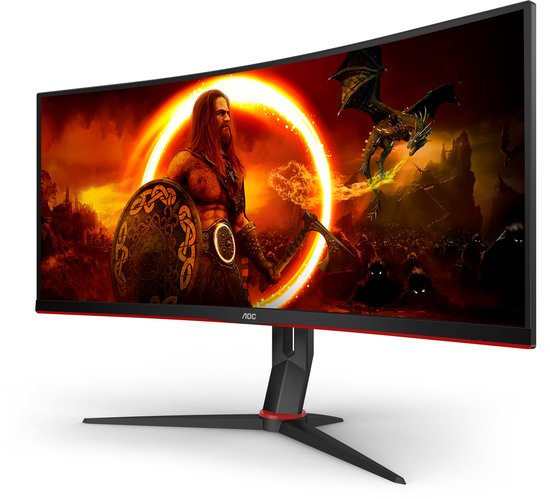AOC CU34G2XP – Gebogener Ultrawide-Gaming-Monitor – HDR400 – USB-Hub – 180 Hz – 34 Zoll
