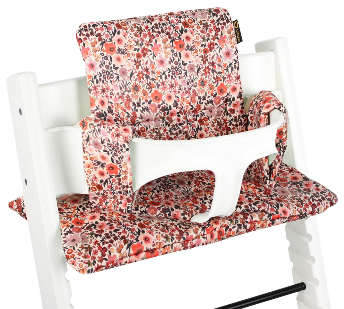 Ukje Tripp Trapp Kissen-Set – Rosa Blumen – Laminiert