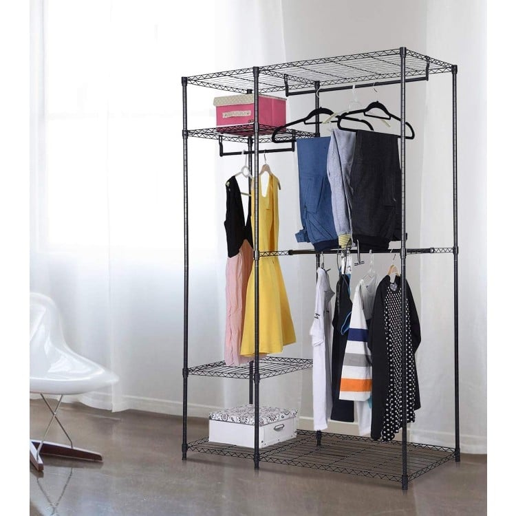 Coast Portable Stahlschrank Kleiderbügel Lagerung Rack Organisator