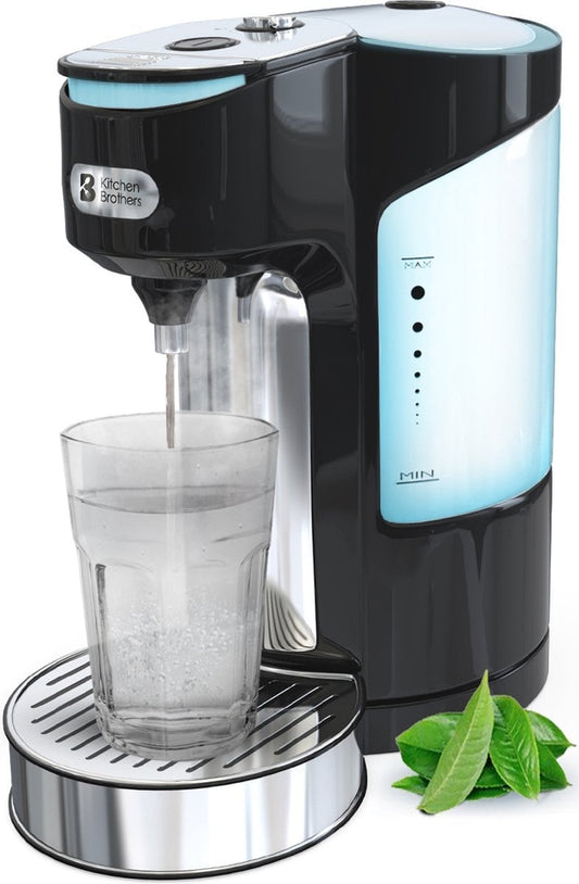 KitchenBrothers Heißwasserspender - 2L - 3000W - Edelstahl/Schwarz