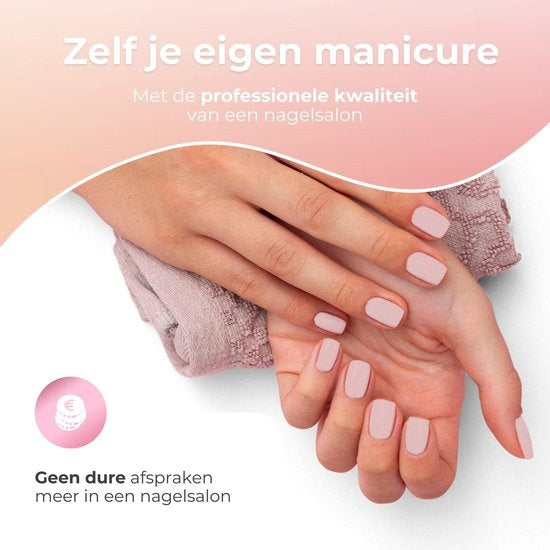 Moods Gellac 6-teiliges Set - Transparenter Gel-Nagellack - 8ML - Pink Jelly Nude Edition - Gellac - Nägel - Gel Polish Starter Pack - Nude Farben