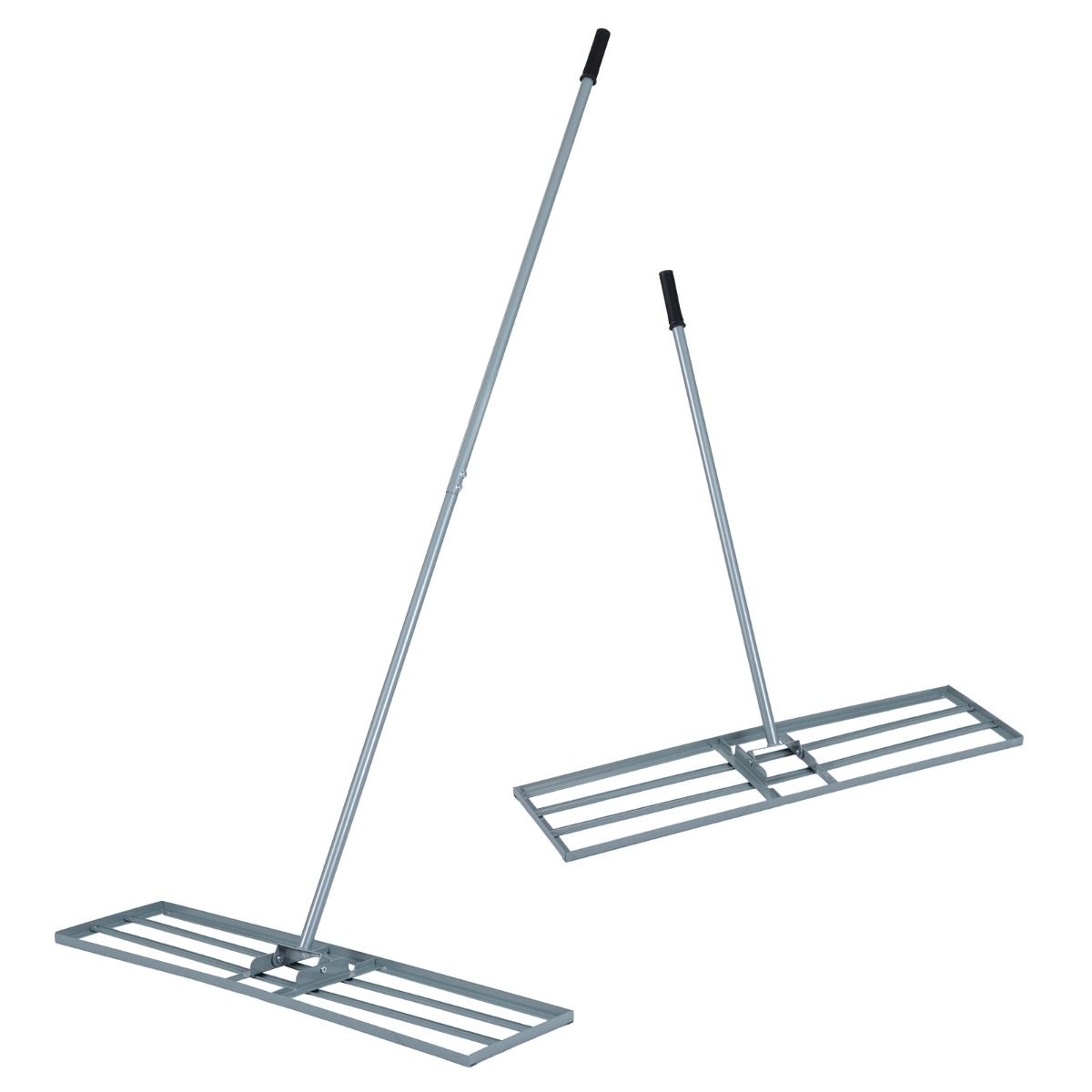 Coast Rasenausgleichsrechen 91 x 25 cm – Ergonomischer Stiel 170 cm – Silber
