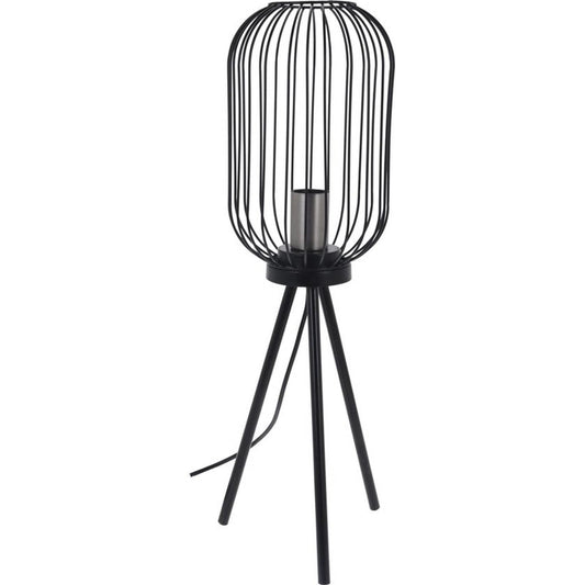 Industrial Stehleuchte - Metall und Holz - 60 cm - Home & Styling - Wohnen & Einrichten - Beleuchtung - Stehlampen