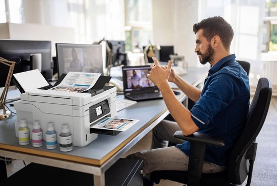 Canon MegaTank MAXIFY GX4050 – All-in-One-Tintenstrahldrucker mit Tintenbehälter – Weiß