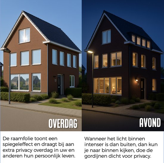 Homewell® Sonnenschutz-Fensterfolie – 60 x 200 cm – Isolierend & hitzebeständig – Sichtschutz – HR++(+) geeignet – 15 % Spiegeleffekt, silberfarben