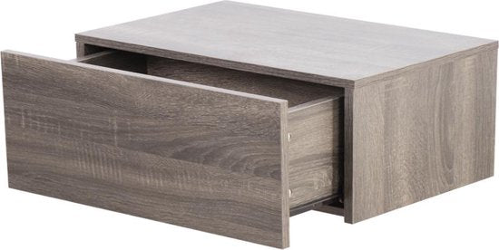 Hängender Nachttisch - Hänge-Dielenschrank - mit Schublade - 50 cm breit