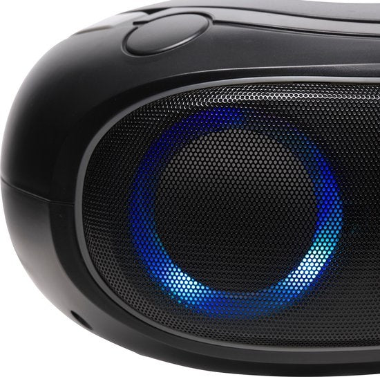 Denver Tragbares Radio CD-Player Kinder - Bluetooth - Lichteffekte - Boombox - AUX - FM - TCL212BT - Grau