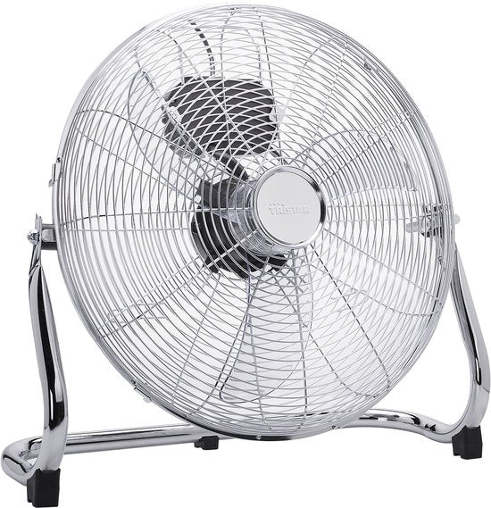 Bodenventilator 40 cm - 3 Geschwindigkeiten - Kastenventilator - 130° schwenkbar - Metall - Tristar VE-5936