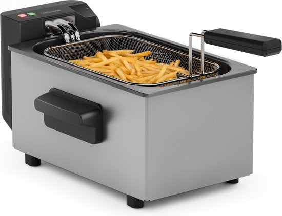Tristar Fritteuse 3 Liter - FR-9327 - Fritteuse 2000W - Sichtfenster - Edelstahl