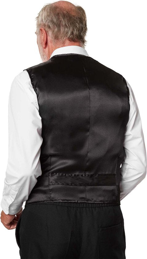 dressforfun – Paillettenweste für Herren, schwarz, XL – Kostüme, Halloween, Verkleidung, Partykleidung, Karnevalskleidung, Karneval, Festkleidung, Partykleidung – 303974