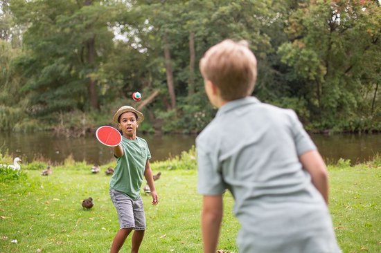 BS Toys Fangspiel – Holzspielzeug – Sport – Fang- und Wurfspiel mit Klettverschluss