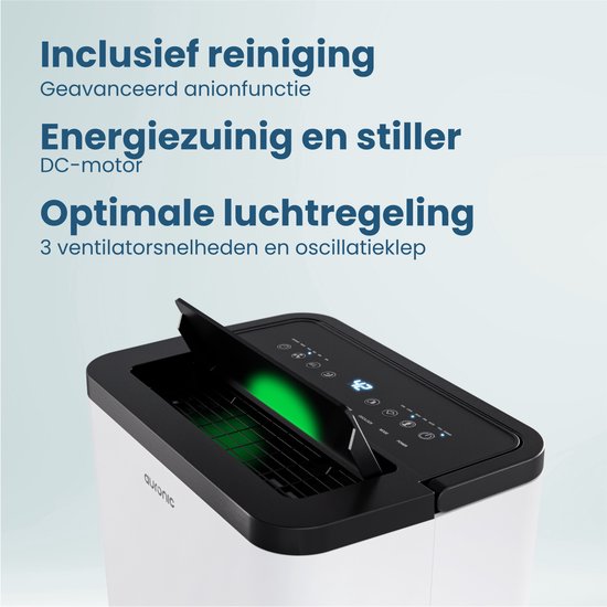 Auronic Luftentfeuchter - Compact Pro Plus - 20L - Schlafzimmer, Badezimmer, Wohnzimmer und Büro - Luftbefeuchter für Innenräume - Weiß