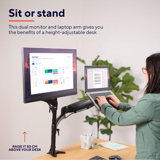Trust Mara - Doppelter Monitorarm - Monitor & Laptop