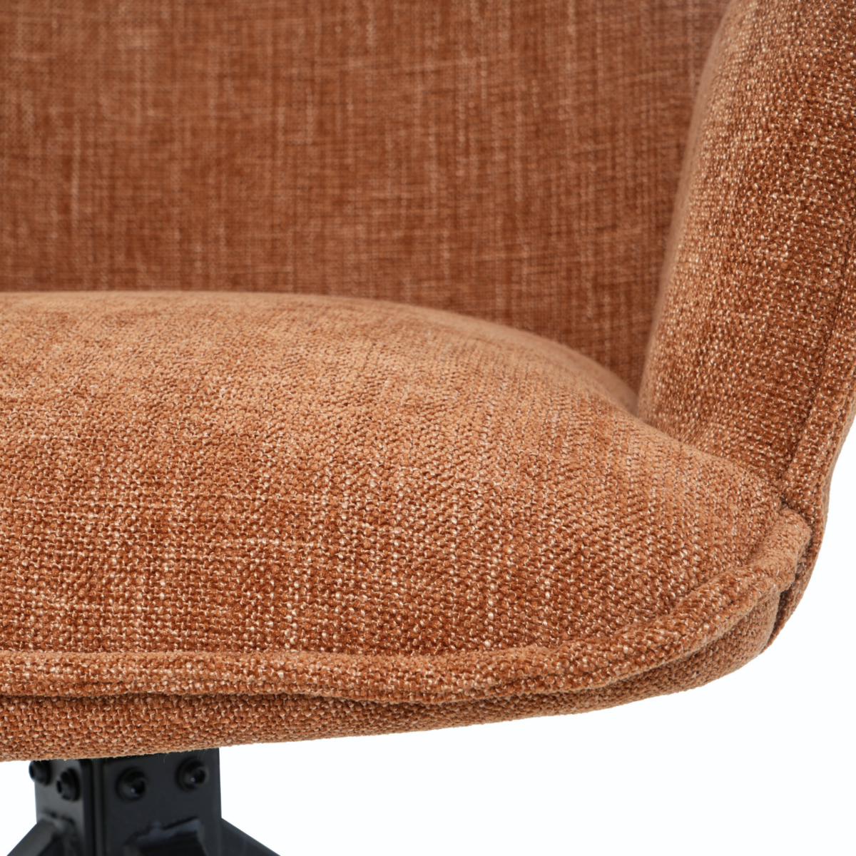 Multifurn - Esszimmerstühle - 2er Set - Drehbar - 57 x 63 x 90 cm - Cognac/Braun