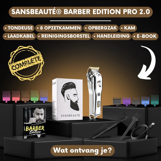 Professionelle kabellose Haarschneider - Haarschneider Herrenkopfhaar - Cheveux Haar - Haartrimmer - Friseur Haar Maschine - Haarschneider - Bart - Trimmgerät - Barbier Haarschneider - Barbier Trimmer - Friseur Kit