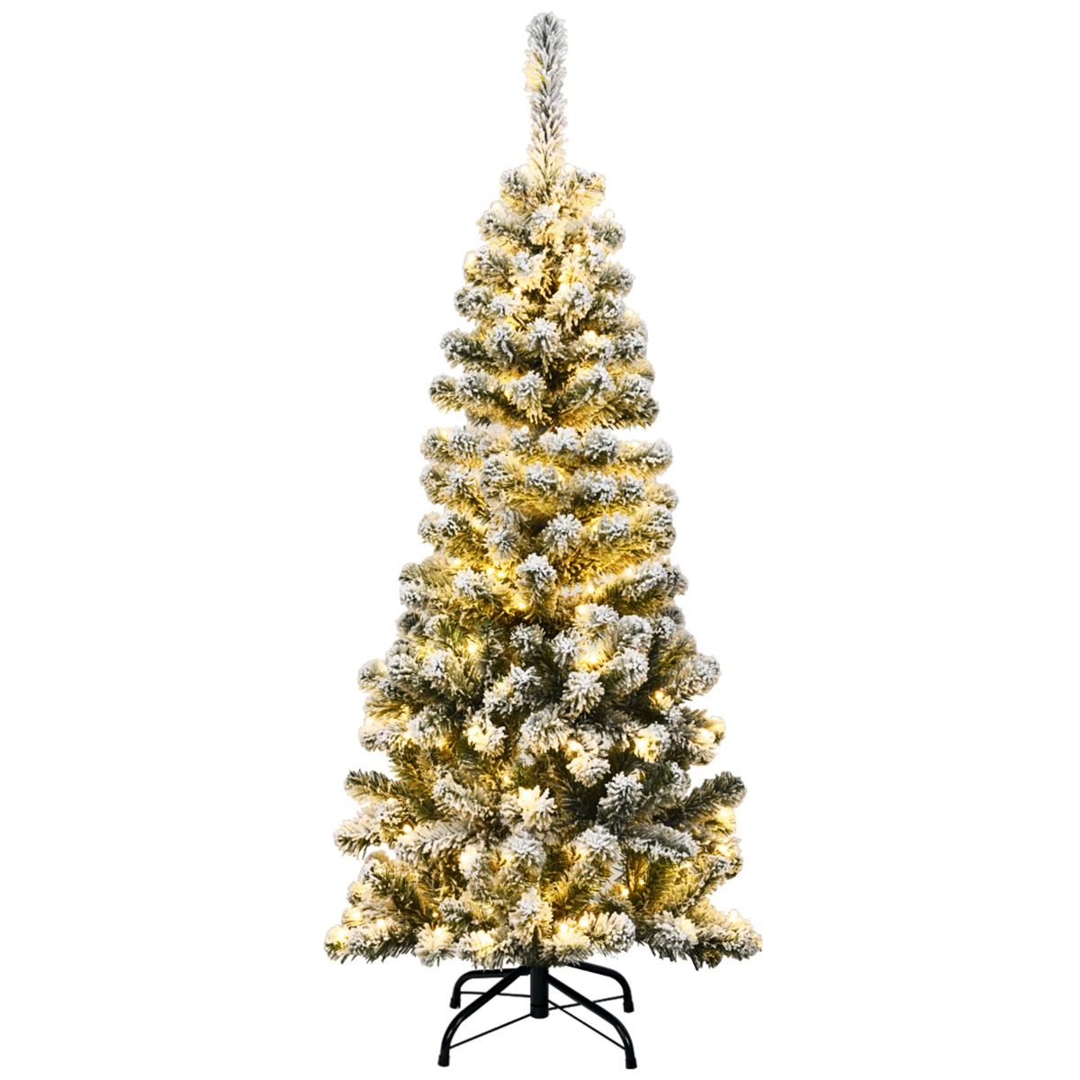 Coast Kunstweihnachtsbaum mit Schnee und 150 LED-Lämpchen – 135 cm