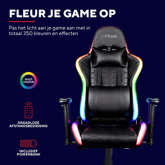 GXT716 RIZZA RGB-LED-Stuhl