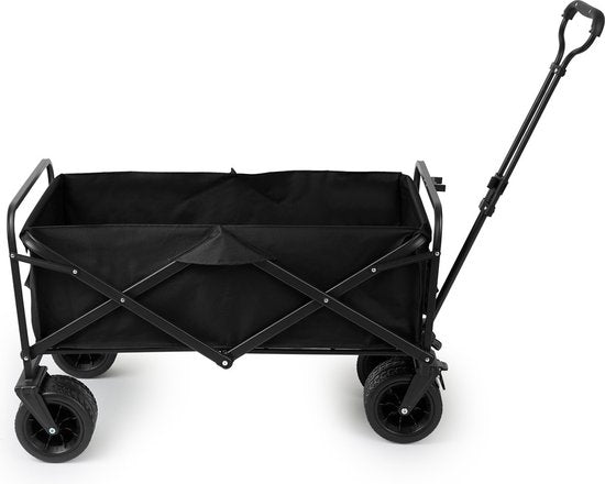 909 Outdoor-Wagen - faltbar - Tragfähigkeit 80 KG - 100x57x99cm - Schwarz