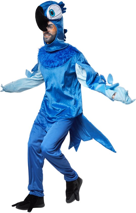 dressforfun - Schöner blauer Ara L - verkleiden kostüm halloween verkleiden partykleidung karneval kostüm partykleidung - 302510