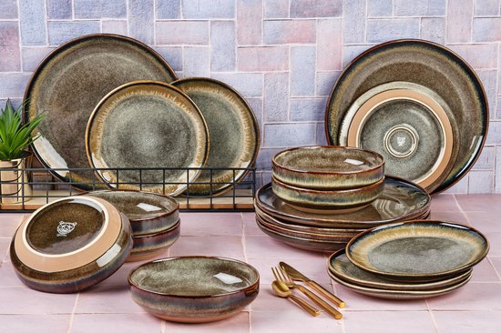 GENESIS Essentials Tafelgeschirr - 18 Teile - Basalt