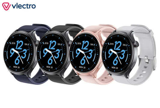 Vlectro Smartwatch R01.0 – Rund – 1,46 Zoll HD – Telefonieren über Bluetooth – Grau
