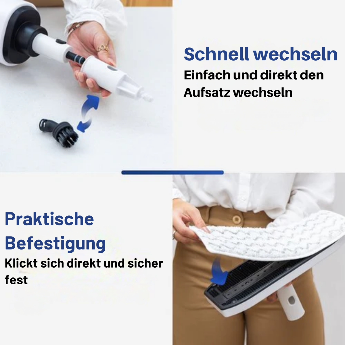 Samako Royal Elite Dampfreiniger - Handdampfer - Teppichreiniger - Weiß