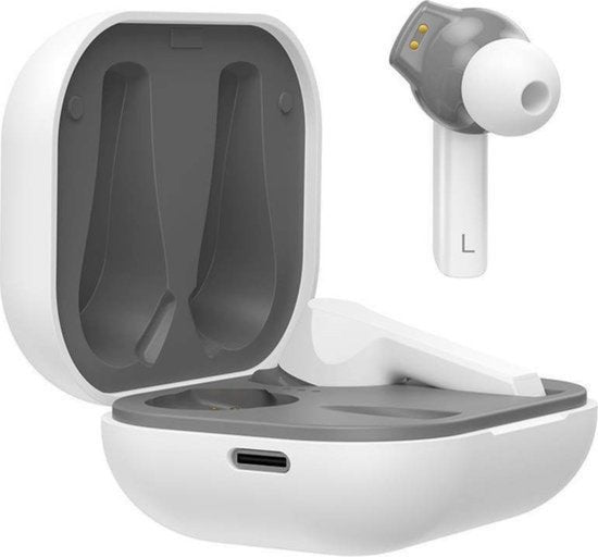 Golden Sound kabellose Ohrhörer - Bluetooth-Ohrhörer - Sport-Ohrhörer - Geeignet für jeden Laptop und jedes Smartphone - Weiß