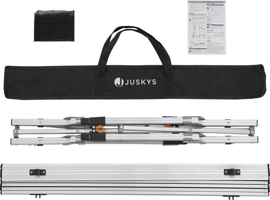 Faltbarer und klappbarer Campingtisch Picco - Aluminium - 90 x 50 x 67 cm