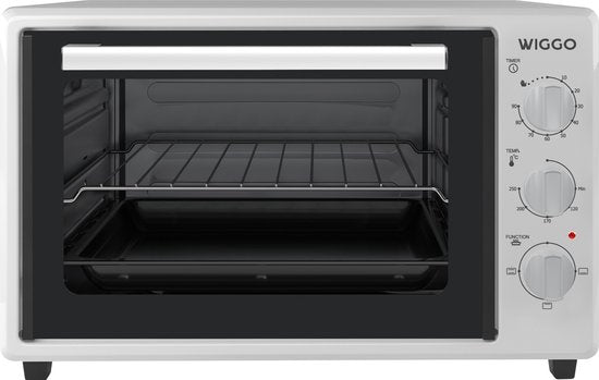 Wiggo WMO-E353(W) – Freistehender Mini-Backofen – elektrisch – 50 cm – 35 Liter – 1800 W – 5 Jahre Garantie – Weiß