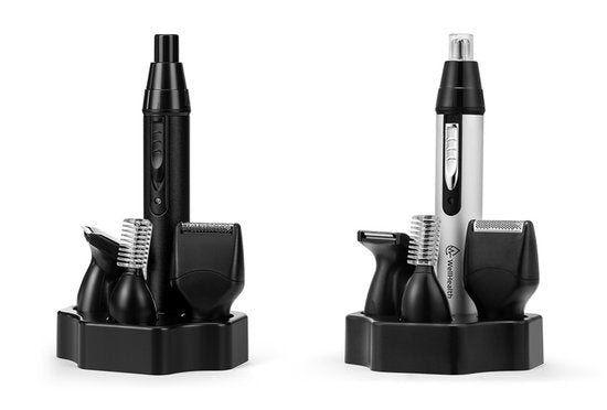 Wellhealth - 4-in-1-Nasen- und Ohrhaartrimmer - Schwarz
