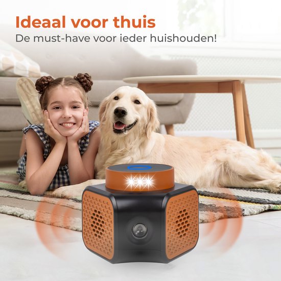 Nuvance Mäusevergrämer – Ultraschall-Vergrämer – Ratten- und Schädlingsvergrämer – 360 Grad & 4 Modi – Mäusebekämpfung – Orange