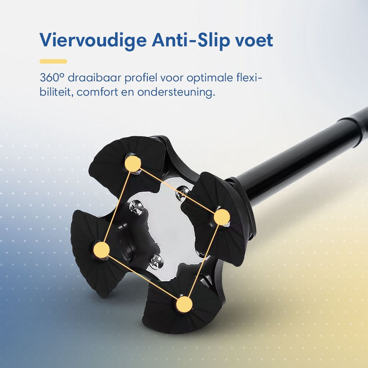 SafeLife Gehstock mit LED-Licht - faltbar und verstellbar