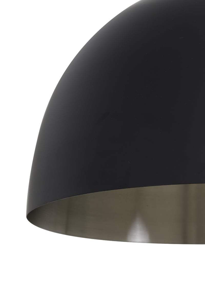 Light & Living KYLIE Pendelleuchte Ø45x32 cm - Schwarz mit Nickel/Gold Details - Modern Industrial - E27