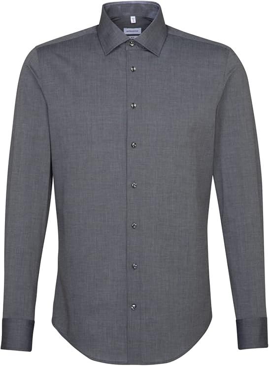seidensticker Seidensticker Herren Slim Fit Herren Business Hemd - Größe 40 - Grau