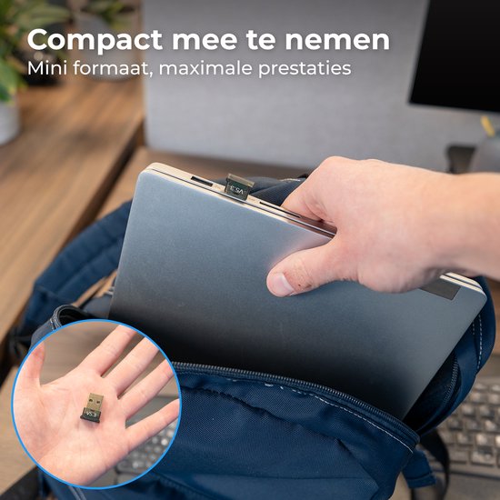 Nuvance Bluetooth-Adapter - 5.3 - Bluetooth-Empfänger - USB - Bluetooth-Dongle PC - Geeignet für Windows 11/10/8/7