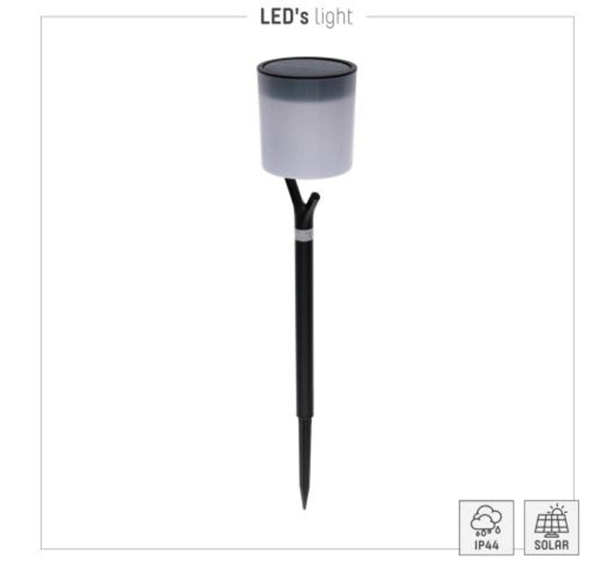 Solar-Außenleuchte – 1 lm – 2700 K – IP44 – Weiß