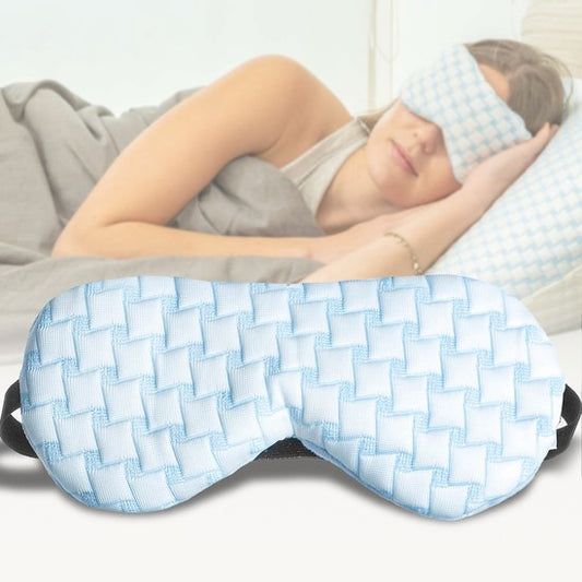 Ella Cooling Sleep Mask Frauen & Männer - Augenmaske mit Samtstoff Spitze - Verstellbar - Schlafmasken