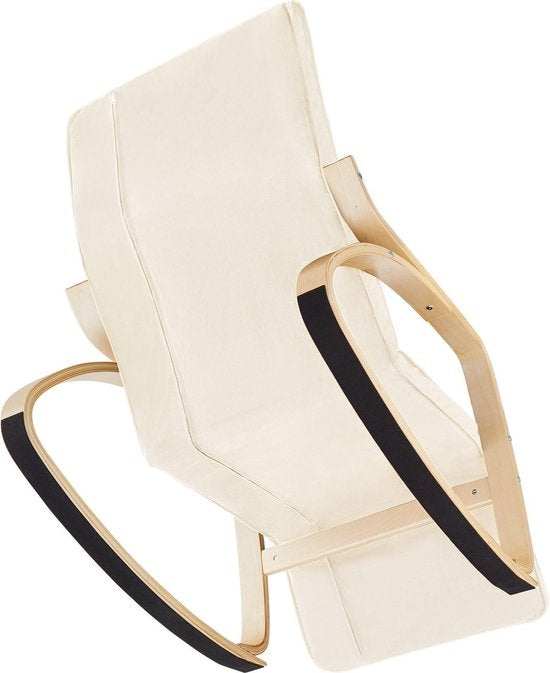 tectake - Schaukelstuhl Onda Sessel - beige - 403527