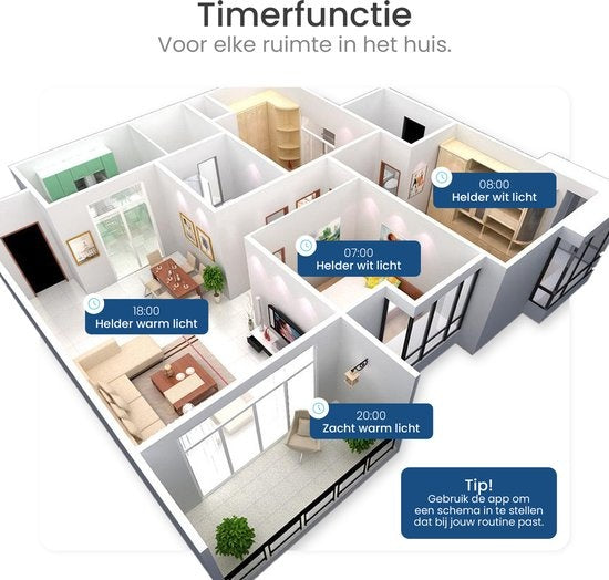 Gologi Slimme Wandlamp - Binnen en Buiten - Lamp Zwart - Industrieel - Smart Lamp - Buitenlamp - Waterdicht - Energiezuinig en Roestvrij - RGB - Met App