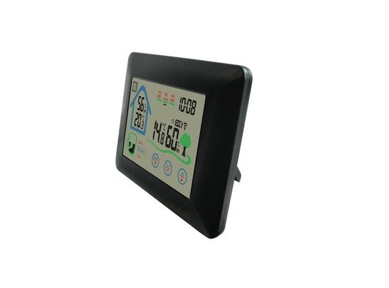 Denver WS-520 - Wetterstation - Innen und Außen - Misst Temperatur - Luftfeuchtigkeit - Schwarz