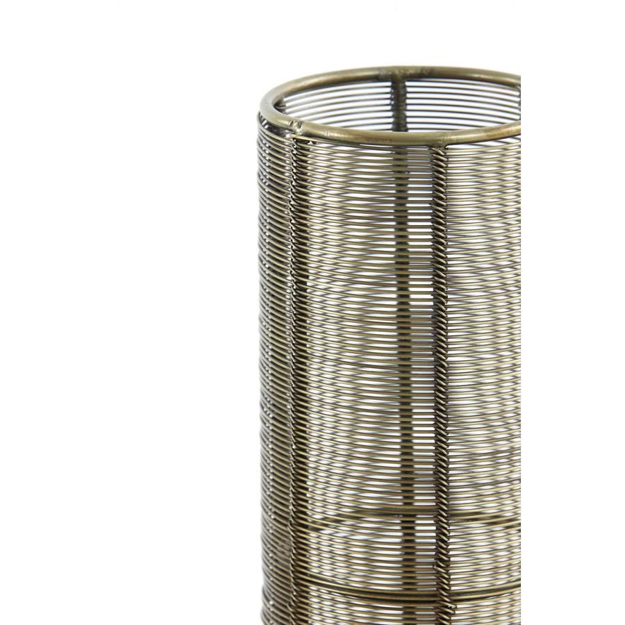Lezuza Tischleuchte Ø11x39,5 cm - Antike Bronze - Elegantes und stimmungsvolles Design