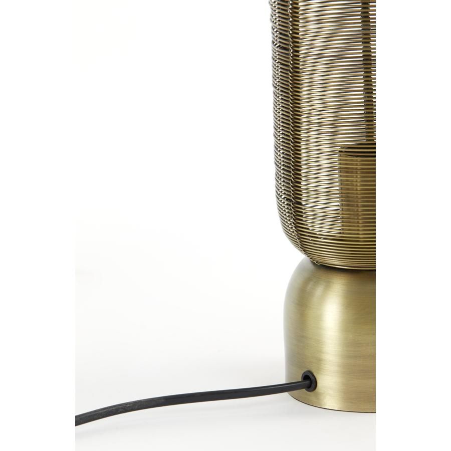 Lezuza Tischleuchte Ø11x39,5 cm - Antike Bronze - Elegantes und stimmungsvolles Design