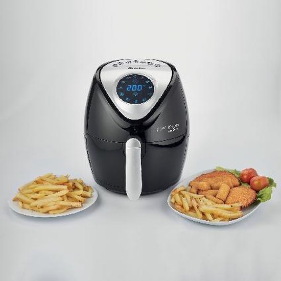 Ariete 4616/00 Einzelgerät 3,5 l Freistehend 1300 W Heißluftfritteuse Schwarz, Silber