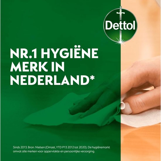 Dettol Tru Clean – Allzweck-Reinigungstücher – Eukalyptus & Limette – biologisch abbaubar – 48 Stück pro Packung